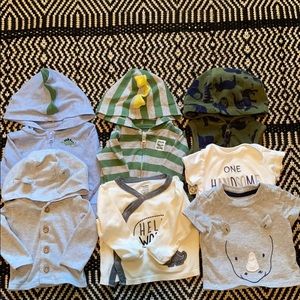 Lot of 7 baby boy tops and jackets